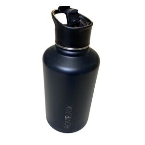 IRON °FLASK 64 oz Insulated Stainless Steel Water Bottle Black Flip Lid